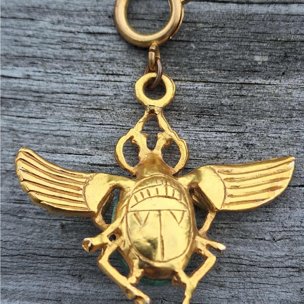 Vintage Scarab Pendant/Charm - Picture 8 of 9